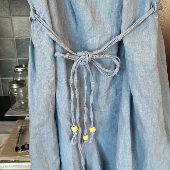 ZARA linen blend romper size large - Picture 6 of 9